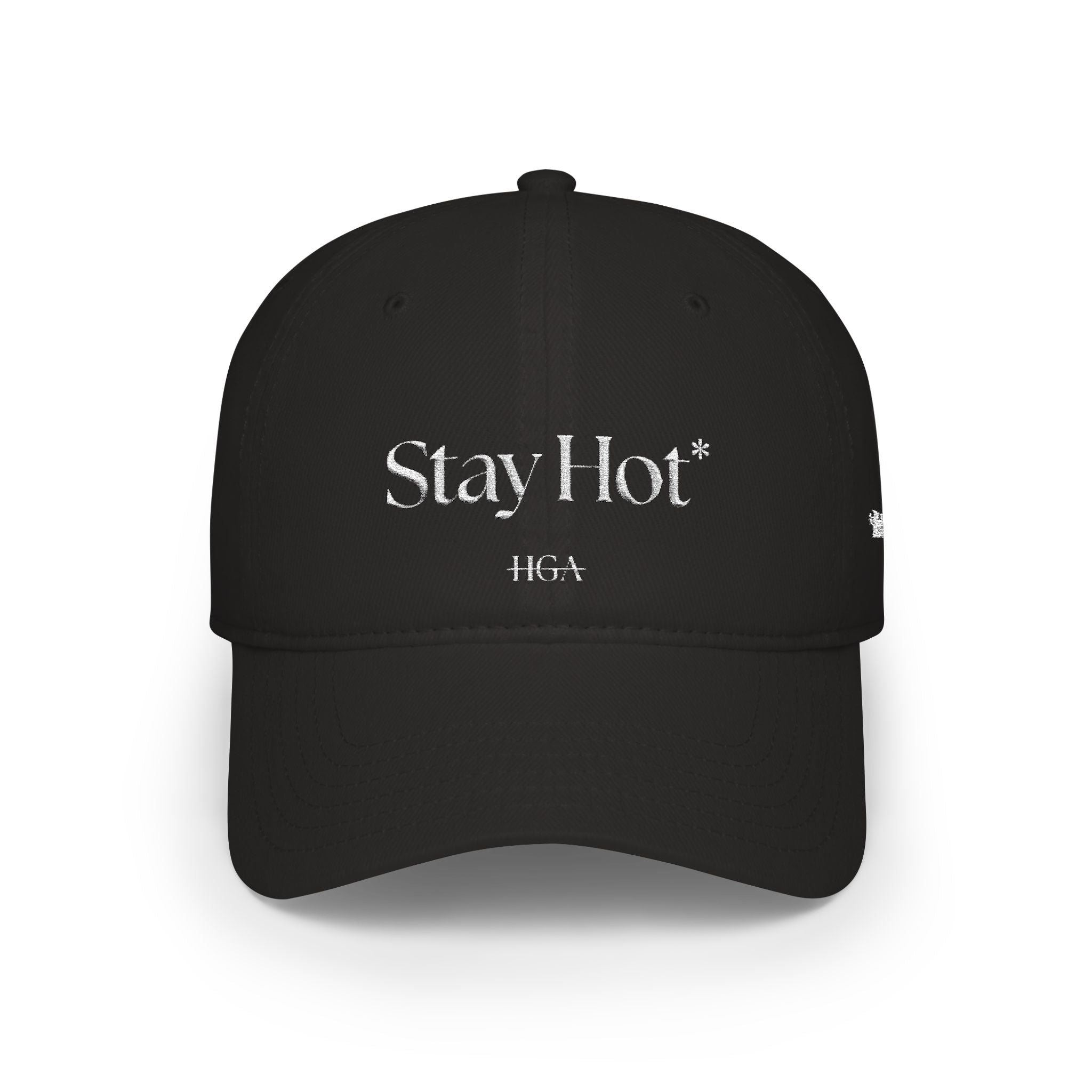 Stay Hot* | *don’t be ugly | black with white embroidery | Dad Hat