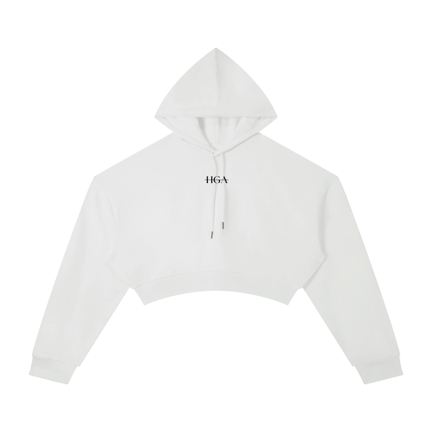 HGA Essential Cropped Hoodie | Stay Hot* | *don’t be ugly (white)