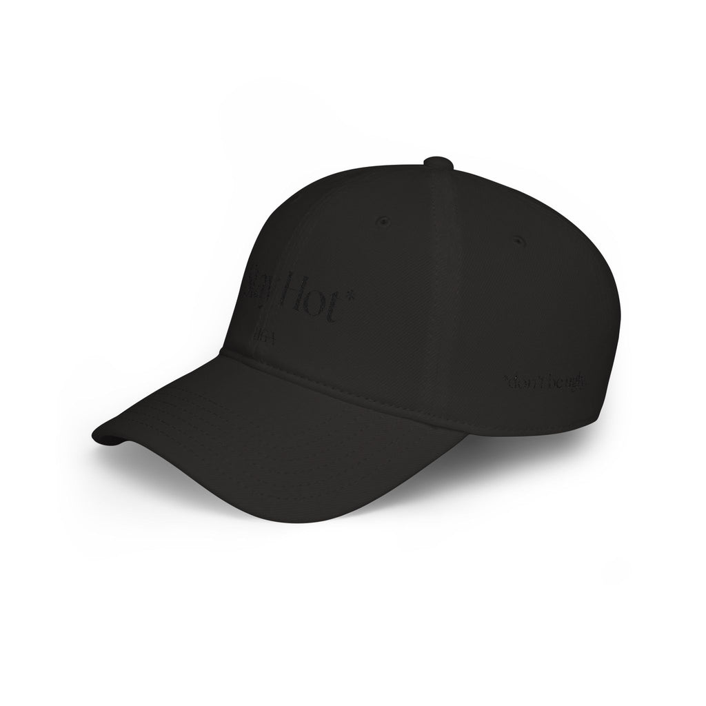 Stay Hot* | *don’t be ugly | black with black embroidery | Dad Hat