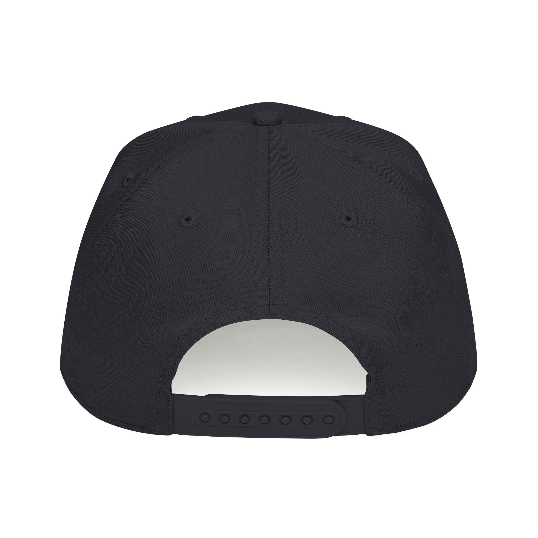 HGA Signature Embroidered Mid Profile Baseball Cap - black with white logo