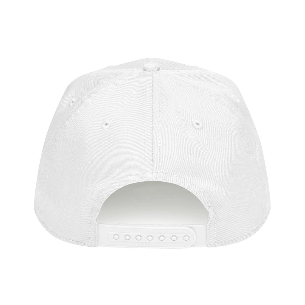 HGA Signature Embroidered Mid Profile Baseball Cap - white with black logo