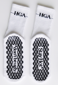 HGA Signature Grip Socks: Stay Hot* / *don't be ugly (WHITE)